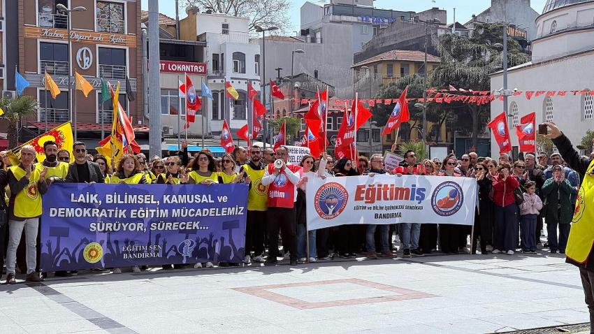 EĞİTİM SENDİKALARINDAN ‘GÜVENLİ OKUL’ İMZA KAMPANYASI VE SAYGI NÖBETİNE DAVET