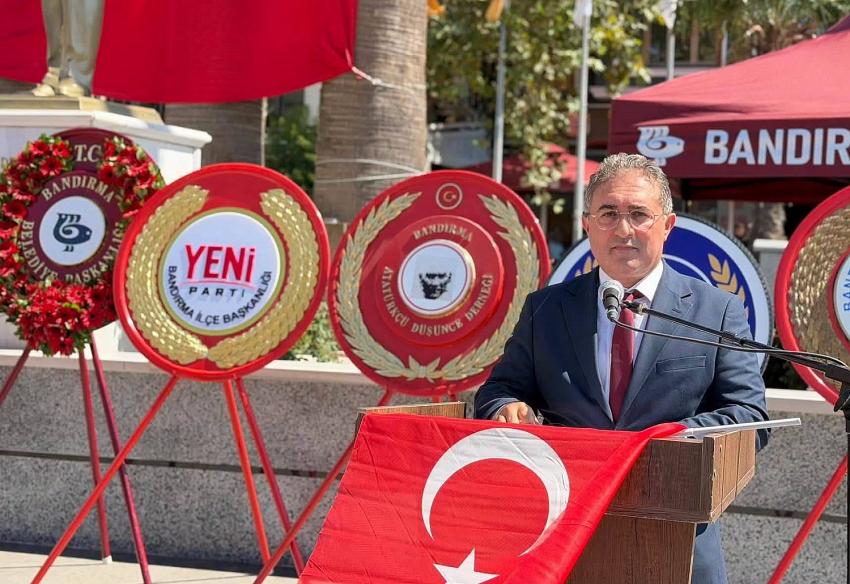BAŞKAN ATAK; “30 AĞUSTOS SADECE KAZANILMIŞ BİR SAVAŞ DEĞİL  BİR ULUSUN TESLİMİYETİ REDDETMESİDİR”