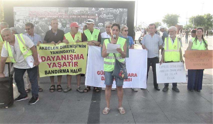 Akbelen direnişine Güney Marmara Dayanışması’ndan destek