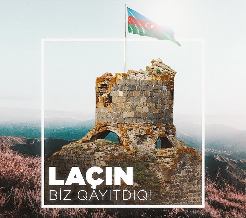 Laçın şehri Azerbaycan'ın kontrolüne geçti