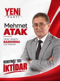 Yeni Parti Bandırma’da İlk Kongre Heyecanı:  Mehmet Atak Resmen Başkan Seçildi