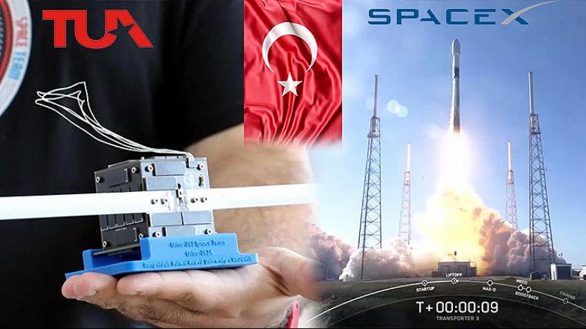 Türkiye'nin ilk cep uydusu Grizu-263A uzaya fırlatıldı